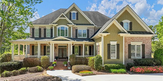 three-story executive home for sale in Chateau Elan Resort Community in Braselton GA - 5757 Allee Way